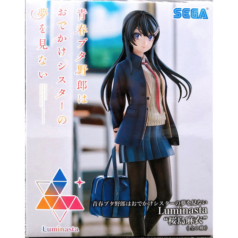 Sega Luminasta 青春豬頭少年不會夢到嬌憐外出妹 櫻島麻衣 景品模型 商品盒圖