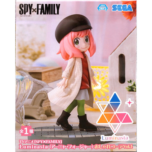 Sega Luminasta SPYxFAMILY間諜家家酒 安妮亞 佛傑 時髦服 Vol.1 景品模型 商品盒