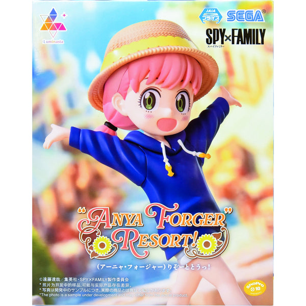 Sega Luminasta SPY×FAMILY 間諜家家酒 安妮亞 佛傑 去渡假! 景品模型 商品盒圖