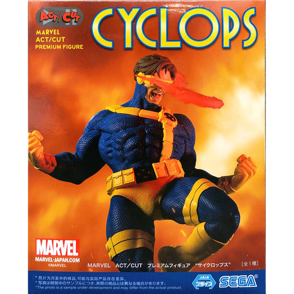 Sega MARVEL ACT/CUT Premium Figure 鐳射眼 景品模型 商品盒圖