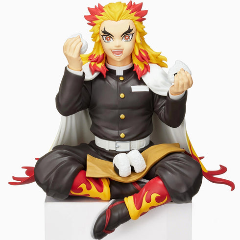 Sega PM 鬼滅之刃 CHOKONOSE PREMIUM FIGURE 炎柱 煉獄杏壽郎 食飯團 坐姿 景品模型 2