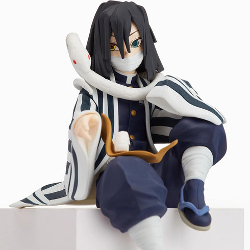 Sega PM 鬼滅之刃 CHOKONOSE PREMIUM FIGURE 蛇柱 伊黑小芭內 食飯團 坐姿 景品模型 1