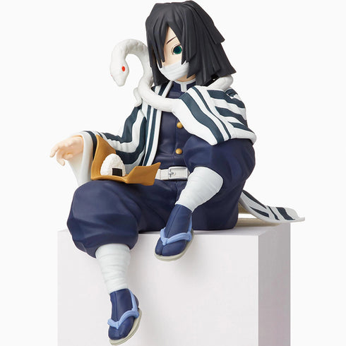 Sega PM 鬼滅之刃 CHOKONOSE PREMIUM FIGURE 蛇柱 伊黑小芭內 食飯團 坐姿 景品模型 3