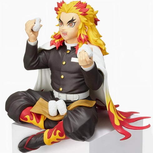 Sega PM 鬼滅之刃 CHOKONOSE PREMIUM FIGURE 炎柱 煉獄杏壽郎 食飯團 坐姿 景品模型 3