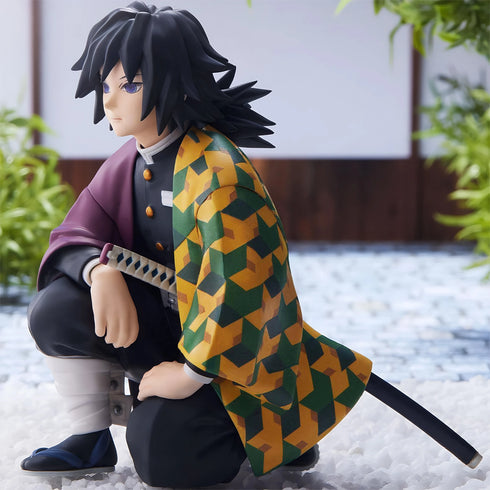 Sega PM 鬼滅之刃 CHOKONOSE PREMIUM FIGURE 柱合會議 水柱 富岡義勇 坐姿 景品模型 4