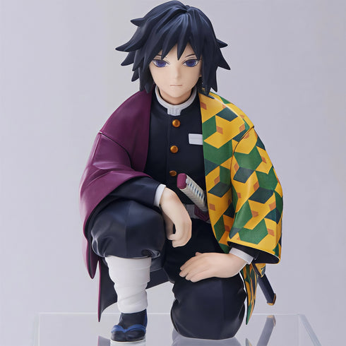 Sega PM 鬼滅之刃 CHOKONOSE PREMIUM FIGURE 柱合會議 水柱 富岡義勇 坐姿 景品模型 5