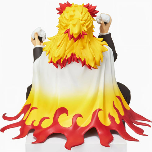 Sega PM 鬼滅之刃 CHOKONOSE PREMIUM FIGURE 炎柱 煉獄杏壽郎 食飯團 坐姿 景品模型 5