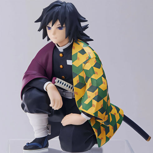 Sega PM 鬼滅之刃 CHOKONOSE PREMIUM FIGURE 柱合會議 水柱 富岡義勇 坐姿 景品模型 6