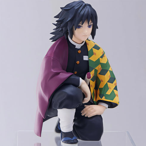 Sega PM 鬼滅之刃 CHOKONOSE PREMIUM FIGURE 柱合會議 水柱 富岡義勇 坐姿 景品模型 7