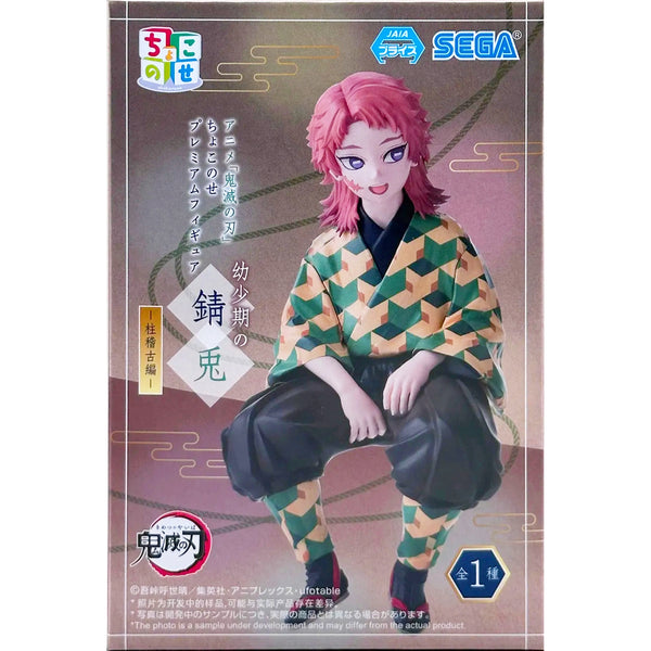 Sega PM 鬼滅之刃 CHOKONOSE PREMIUM FIGURE 柱訓練篇 錆兔 -在狹霧山的日子- 坐姿 景品模型 盒