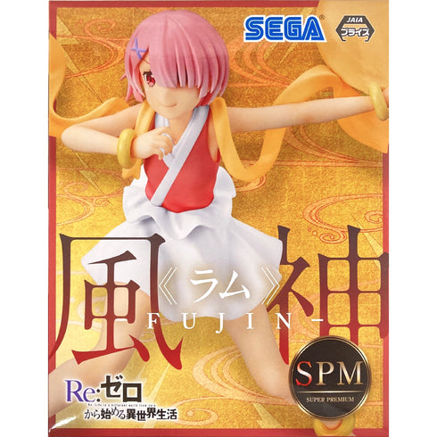 Sega SPM Re:從零開始的異世界生活 拉姆 風神Ver. 景品模型 商品盒圖