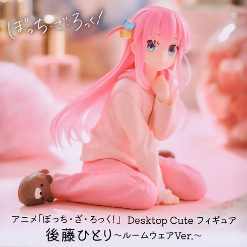 Taito Desktop Cute Figure 孤獨搖滾!後藤一里 家居服Ver. 景品模型 商品盒圖