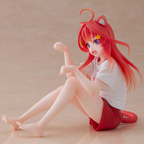 Taito Desktop Cute Figure 五等分的新娘 花嫁 中野五月 (Newley Written Cat Roomwear Ver.) 景品模型 商品圖左側邊