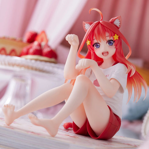 Taito Desktop Cute Figure 五等分的新娘 花嫁 中野五月 (Newley Written Cat Roomwear Ver.) 景品模型 商品圖