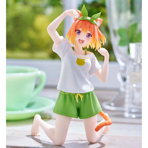 Taito Desktop Cute Figure 五等分的新娘 花嫁 中野四葉 (Newley Written Cat Roomwear Ver.) 景品模型 商品圖正中
