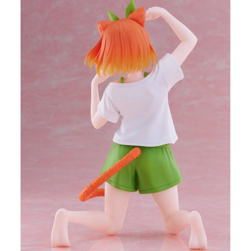 Taito Desktop Cute Figure 五等分的新娘 花嫁 中野四葉 (Newley Written Cat Roomwear Ver.) 景品模型 商品圖背