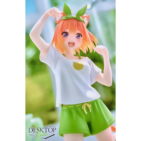 Taito Desktop Cute Figure 五等分的新娘 花嫁 中野四葉 (Newley Written Cat Roomwear Ver.) 景品模型 商品圖右