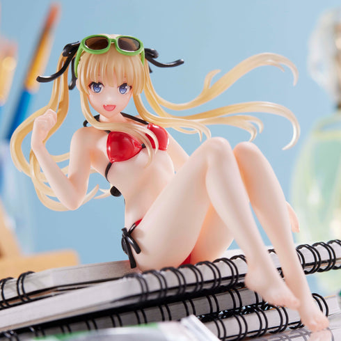 Taito 劇場版 不起眼女主角培育法 Fine Aqua Float Girls Figure 澤村·史賓瑟·英梨梨 泳圈系列 景品模型 商品圖前左