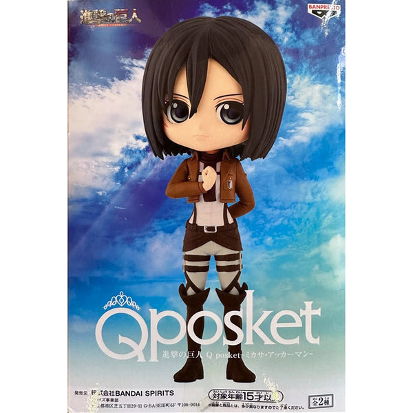 Banpresto 進擊的巨人 Q Posket 米卡莎 阿卡曼 三笠 A款 獻出心臟造型 景品模型 2