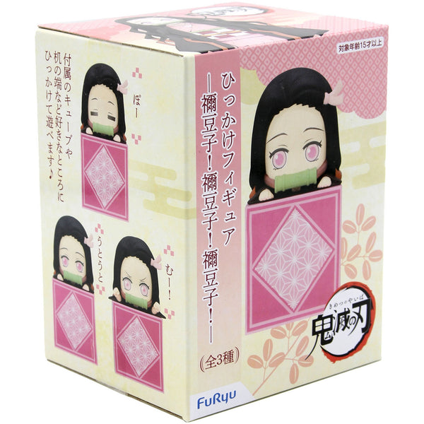 FuRyu 鬼滅之刃 -禰豆子! -禰豆子! -禰豆子! 桌緣子 趴趴 竈門禰豆子 Q版趴姿 景品模型 盒